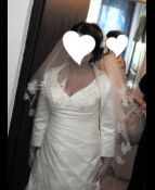 Suknia ślubna z tafty