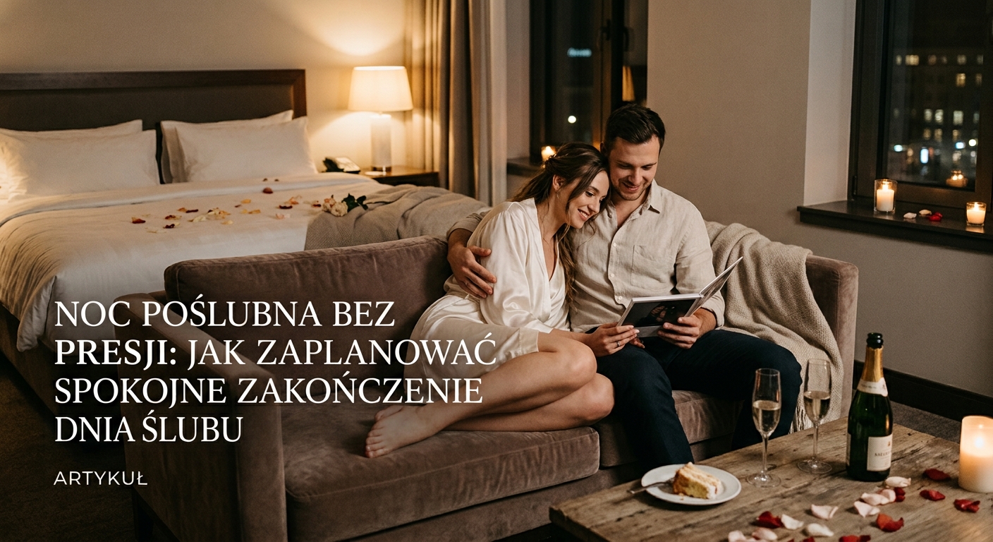 Noc poślubna bez presji: jak zaplanować spokojne zakończenie dnia ślubu